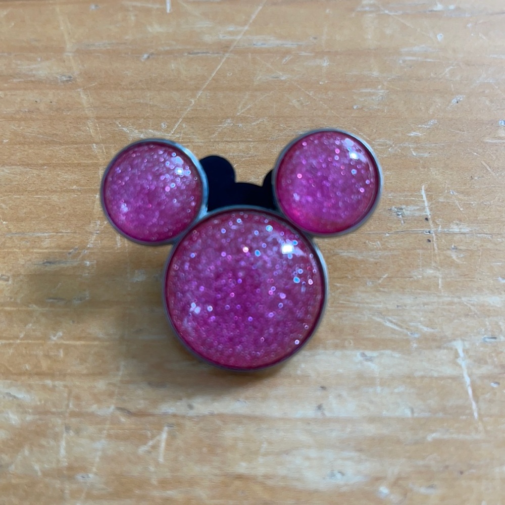 Disney Pink Sparkle Mickey Pin
